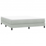 Box Vedruvoodi ilma madratsita Helehall 180x210 cm samet