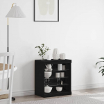 Led kummuti must tamm 60,5 x 37 x 67 cm tehispuit