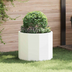 Taimekast valge 60 x 60 x 50 cm teras