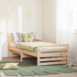 Voodiraam peatsiga Pruun 80 x 200 cm Tehispuit