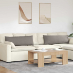 Diivanipadjad 2 tk pruunikashall 120 x 40 cm kangas