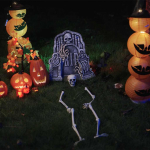 Halloweeni skeleton valge 45,5 x 13 cm plastmass