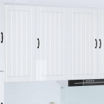 K&ouml;&ouml;gikapp kergelt l&auml;ikiv valge 50 x 31 x 100 cm tehispuit