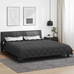 Talve tek must ja anthracite 220 x 260 cm mikrokiud