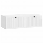 Rippuv TV kapp K&otilde;rgl&auml;ikega valge 98 x 41 x 30 cm Tehispuit