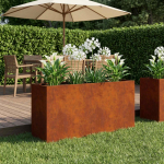 Aia istutuskast rooste 100 x 30 x 40 cm ilmastikukindel teras
