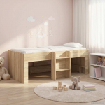 Laste loft-voodiraam trepiga Sonoma 90 x 200 cm T&ouml;&ouml;deldud puit