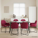 S&ouml;&ouml;gitoa Toolid 6 pcs Samet Veinpunane 55 x 50 x 84 cm