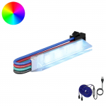 LED Ribad 12 pcs Must ja mitmev&auml;rviline 1745 mm Vask ja plastik