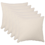 Diivanipadi 6 tk HEERLEN kreemjas 60 x 60 cm boucl&eacute;