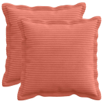 Diivanipadi 2 tk HOUTEN punane oranž 50 x 50 cm manchester