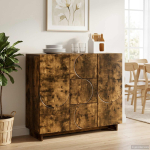 Kapp suitsutatud tamm 85.5 x 31 x 75 cm tehispuit