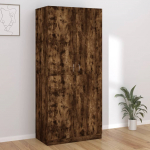 Riidekapp, suitsutatud tamm, 90 x 52 x 200 cm, tehispuit