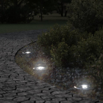 S&uuml;vistatav v&auml;livalgusti &uuml;mmargune must 10,5x10,5 cm alumiinium