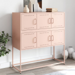 Puhvetkapp, roosa, 100,5x39x107 cm, teras