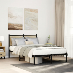 Metallist voodiraam ilma madratsita sonoma tamm 120x190 cm