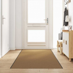 Uksematt muu kreemja ja must 120 x 400 cm pol&uuml;amiid ja pvc