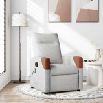 MASSAGE RECLINER TOOL CLOUD GREY FABRIC