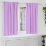 Kardinad r&otilde;ngastega 2 tk Lilla 175 x 140 cm Pol&uuml;ester