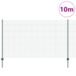Roheline keerdtraadi aiapiire koos 5 u-postiga 1.4x10 m terasest