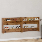 Kinga kapp riiuliga 2 tk vana puit 80 x 18 x 60 cm tehispuit