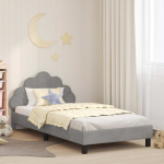 Laste voodiraam peatoega peaga Helehall 90 x 200 cm Samet