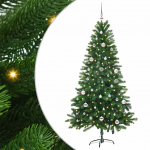 J&otilde;ulupuu koos 150 led-iga koos alusega roheline 150 cm pe