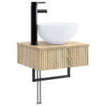 Seinale paigaldatav pesu bassein Sonoma tamm 40 x 35 x 39 cm