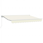 Manuaalne kokkuklapitav varikatus cream 3 x 2,5 m