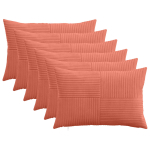 Diivanipadi 6 tk ALMELO punane oranž 30 x 50 cm manchester