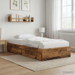 Voodiraam ladustamisega Vana puit 80 x 200 cm Tehispuit