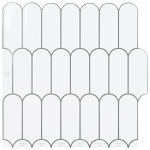 Sulgedest plaat 50 pcs Valge Hall 30 x 30 cm Pol&uuml;uretaan ja PET