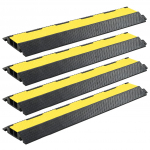 Kaablikaitse 4 tk 2 kanaliga, kummist, 101,5 cm