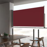 Lahtit&otilde;mmatav terrassi k&uuml;lgsein, 80 x 300 cm, punane
