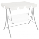 Aiakiige asenduskatus valge 150/130x105/70 cm