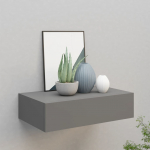 Sahtliga seinariiul, hall 40x23,5x10 cm mdf