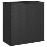 Aia hoiukast, pe rotang, 100x49x103,5 cm, must