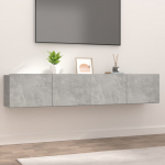 Seina telerikapid, 2 tk, betoonhall, 80 x 30 x 30 cm, tehispuit