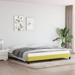 Voodiraam, roheline, 200x200 cm, kangas