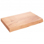 Seinariiul, helepruun, 60 x 40 x (2-6) cm, t&ouml;&ouml;deldud tammepuit