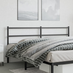 Metallist voodipeats, must, 200 cm