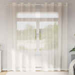 VOILE KARDINAD R&Otilde;NGASTEGA 2 TK KREEM 140X245 CM
