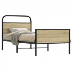 Voodiraam ilma madratsita, sonoma tamm, 75x190 cm