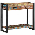 Konsoollaud mitmev&auml;rviline 90 x 33 x 75 cm tugev taastatud puit