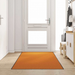 Uksematt muu oranž ja must 120 x 300 cm pol&uuml;amiid ja pvc