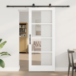 Liuguks valge 83 x 202 cm puit ja metall