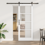 Liuguks riistvarakomplektiga valge 83x211 cm t&auml;ispuit