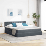 Laos voodi madratsiga peaga hoiulaekaga Tumehall 100 x 200 cm