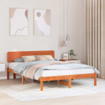 Voodiraam peatsiga Vahapruun 140 x 200 cm Tahke m&auml;nd