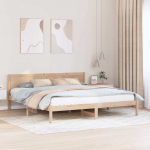 Voodiraam Pruun 200 x 200 cm M&auml;nnipuit